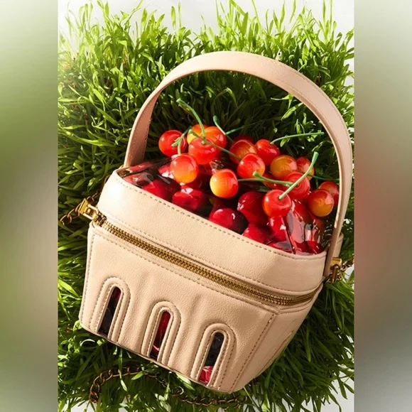 BETSEY JOHNSON KITSCH MON CHERRY RED MINI BAG - NWT - Picture 3 of 7